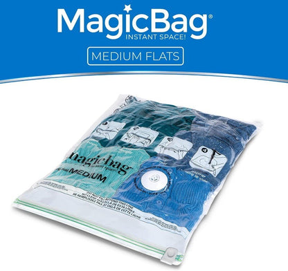 MagicBag 15-Pack Vacuum Compression Combo Set Storage Bags Reusable Waterproof