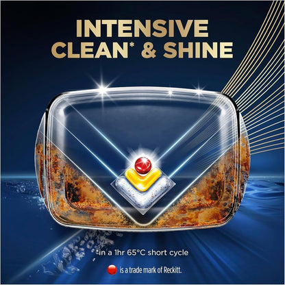 Finish Powerball Ultimate Plus Deep Clean Shine 100 Dishwashing Tablets Lemon