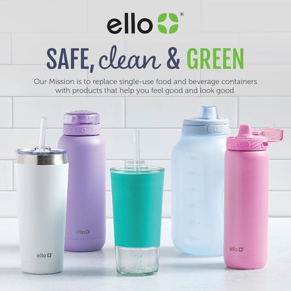 Ello Ogden On-The-Go Ceramic Travel Mug with Friction-Fit Lid & Silicone Boot