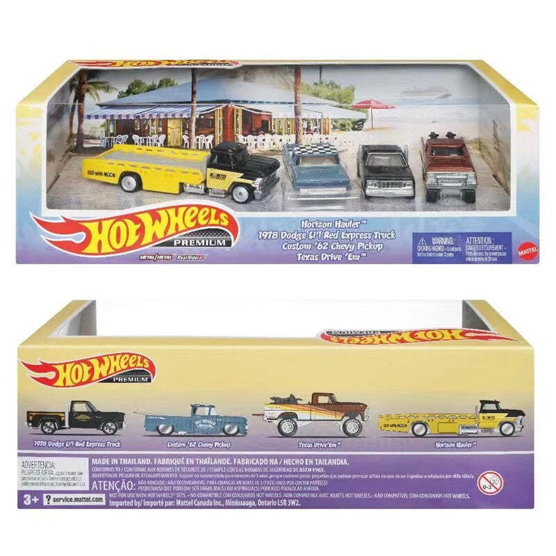 Hot Wheels Premium Collector Set Texas Drive'Em Chevy Pickup Trucks HCP99 1:64