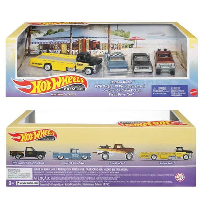 Hot Wheels Premium Collector Set Texas Drive'Em Chevy Pickup Trucks HCP99 1:64