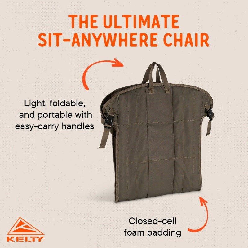 Kelty Foldable Portable Camp Chair - Adjustable, Angled Seat Position - Express