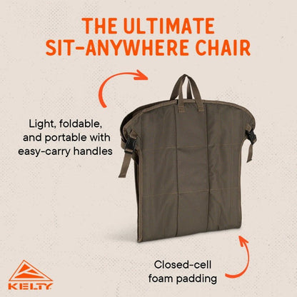 Kelty Foldable Portable Camp Chair - Adjustable, Angled Seat Position - Express