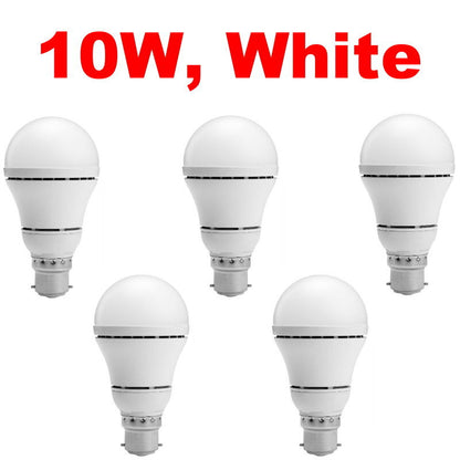 RITEK 5 PCs B22 LED Light Bulb 12W or 10W - No Flash, Non-Toxic, Save 80% Energy
