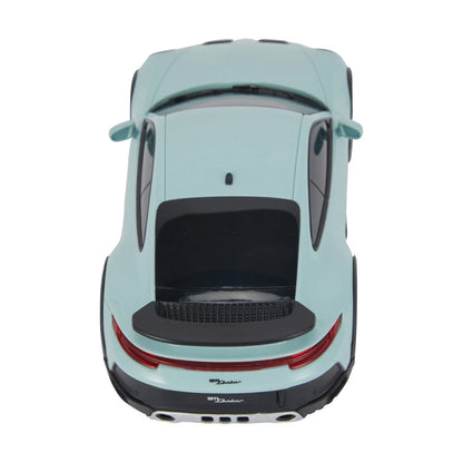 Porsche 911 Dakar Teal Green Kids RC Radio Remote Control Model Toy Car 1:24