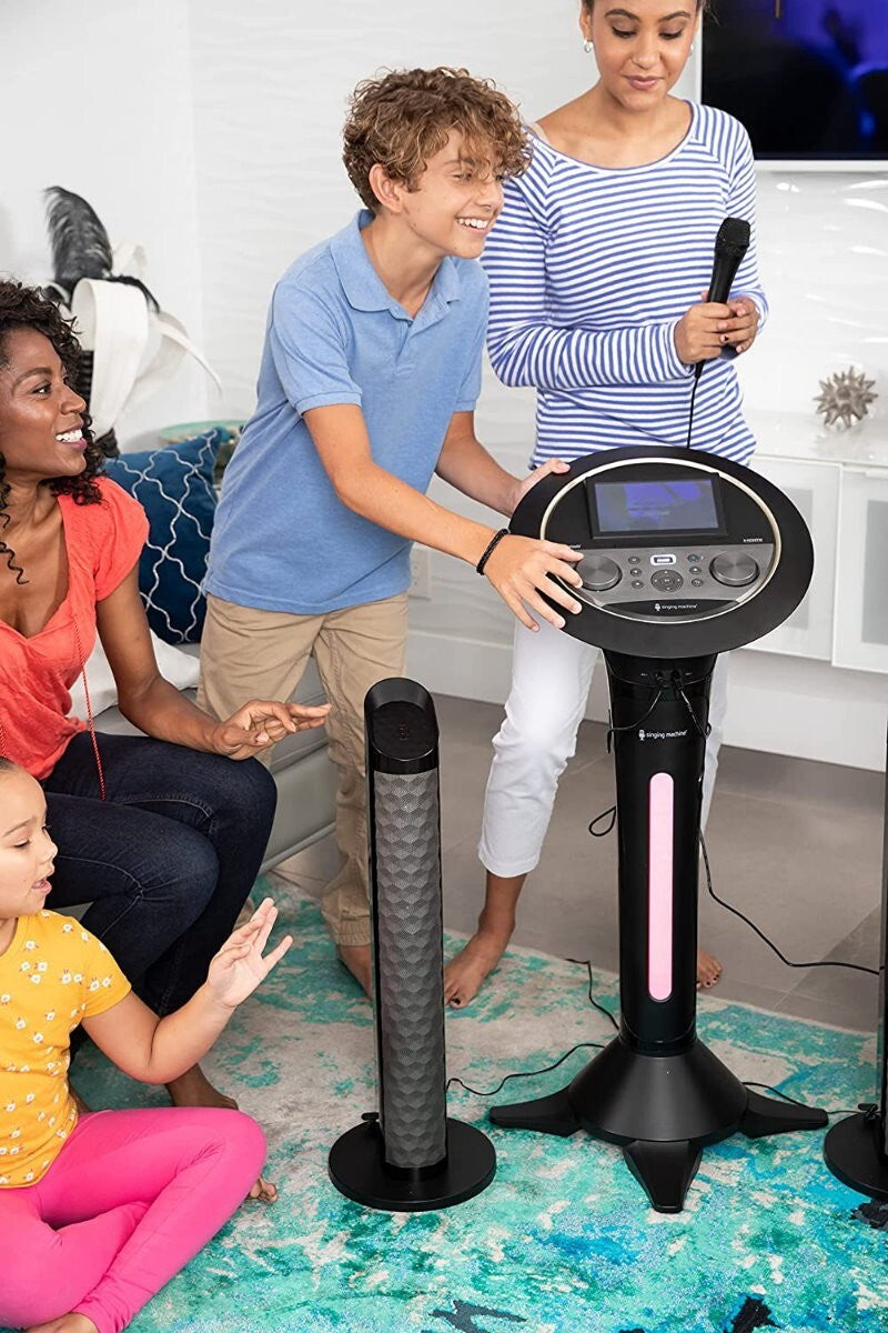 Carnaval The Singing Machine Complete Karaoke Two Mics Disco Lights Rechargeable