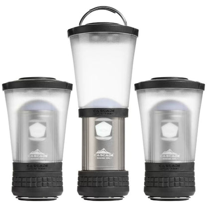 Cascade Mountain Tech 3-Pack Camping IPX4 Water-Resistant Compact LED Lantern