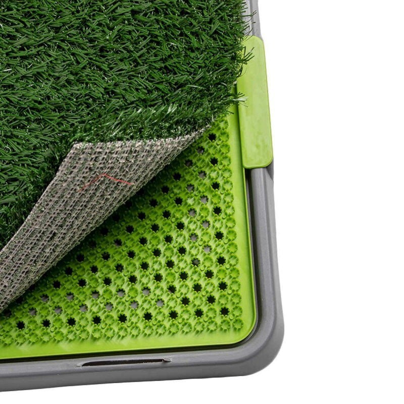 Silver Paw XL Potty Patch Dog Potty Reusable Training Toilet Grass Pee Pad Potty
