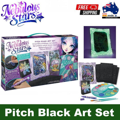 NEBULOUS STARS Pitch Black Art Set Glow in the Dark w/ Eclipsia's Full Story