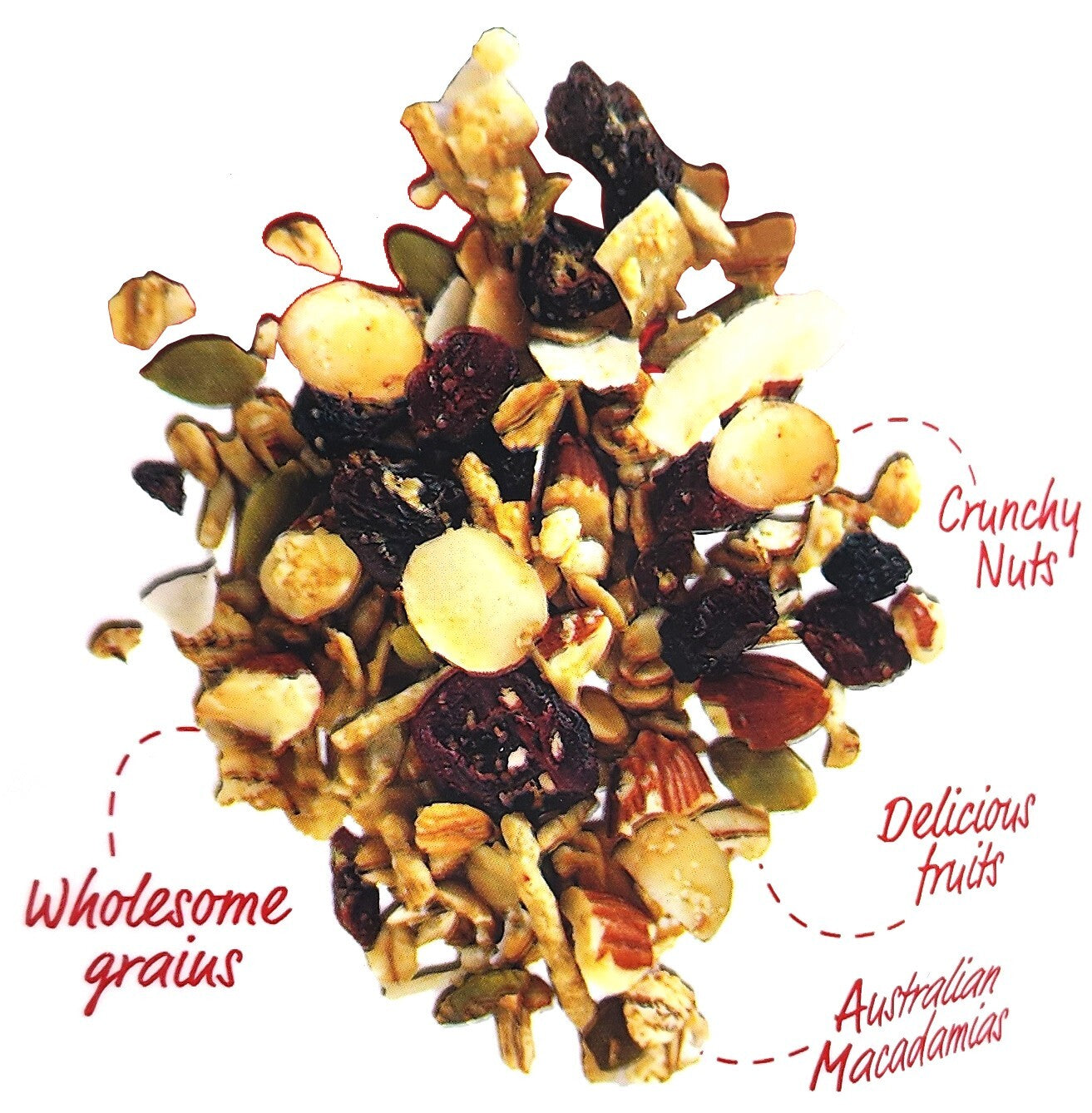 Brookfarm Supergrain Macadamia Cranberry Coconut Healthy Breakfast Cereal 1.3kg