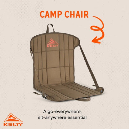 Kelty Foldable Portable Camp Chair - Adjustable, Angled Seat Position - Express
