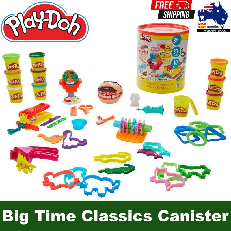 Play-Doh Big Time Classics Canister Large Tools & Storage Activity Set for 3+