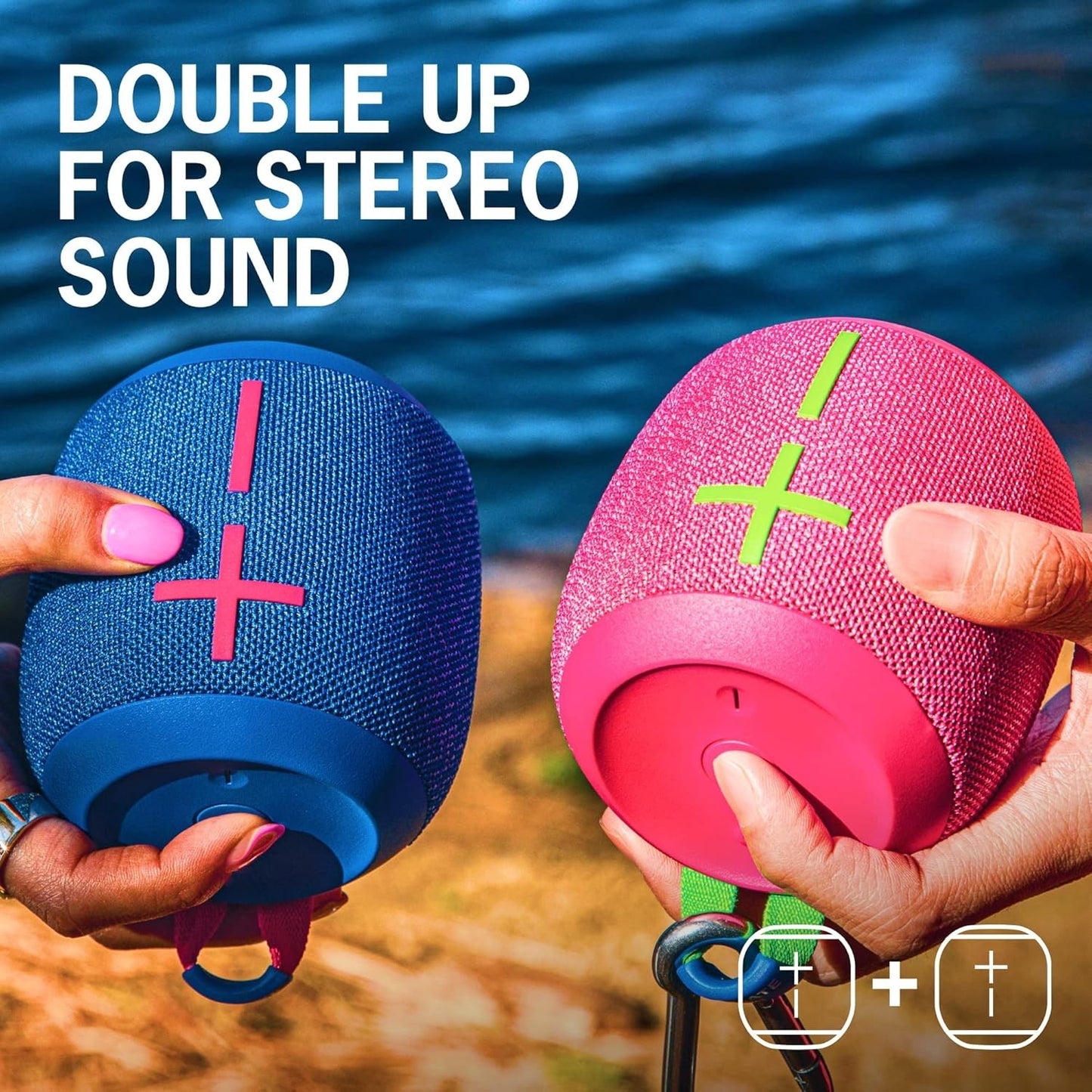 Ultimate Ears Wonderboom 3 Portable Wireless Outdoor Bluetooth Speaker HyperPink