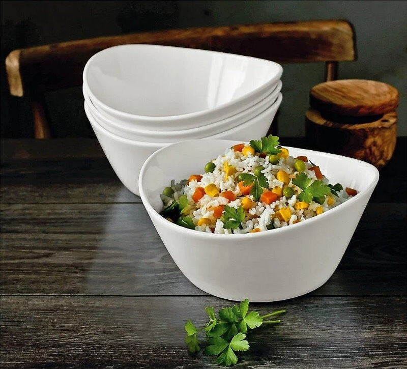Over & Back 4 Piece Porcelain Serving Bowls Set 1.2L Oven & Dishwasher Safe