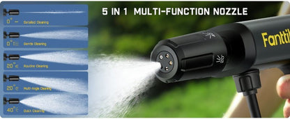 Fanttik K100 Flip Foldable Portable Cordless Electric Pressure Washer Gun