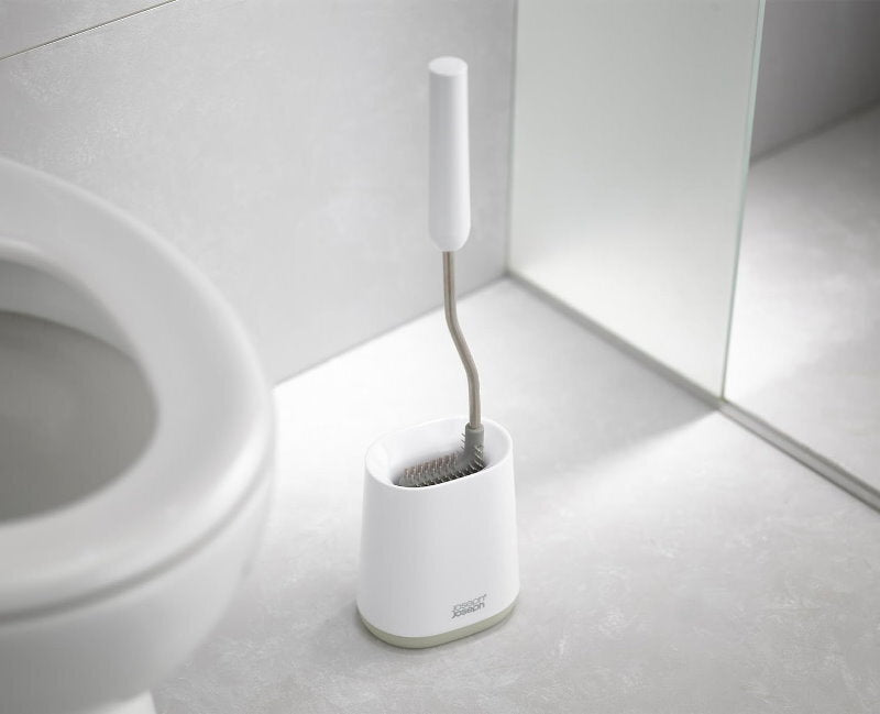 Joseph Joseph Flex Lite Toilet Brush Grey/White with Slimline Holder Set