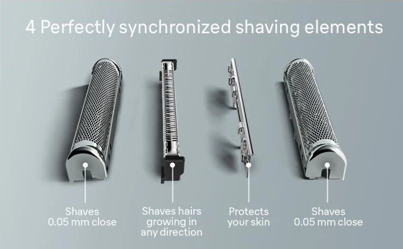 Braun Series 8 Wet & Dry 3 + 1 Head Electric Shaver & Precision Trimmer -Express