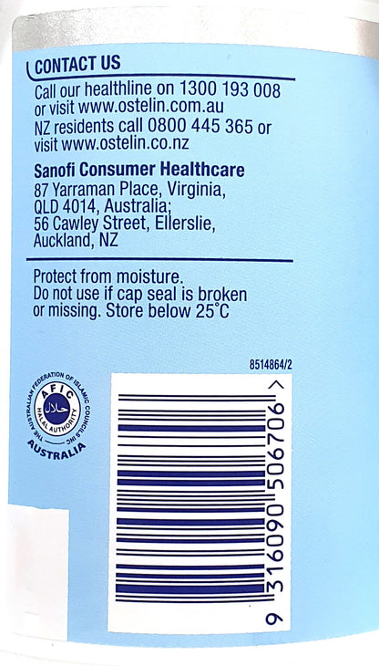Ostelin Increase Calcium & Vitamin D3 Uptake Maintain Bone Strength 400 Capsules