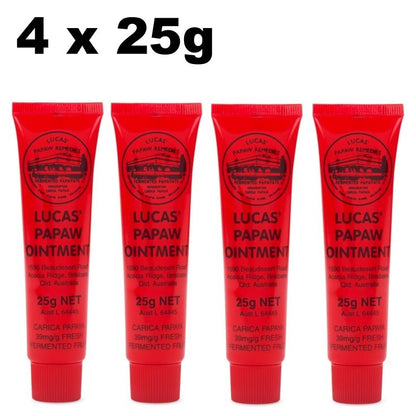 100% Lucas' Papaw Ointment Paw Paw Cream Handy Tube 25g Aussie Made