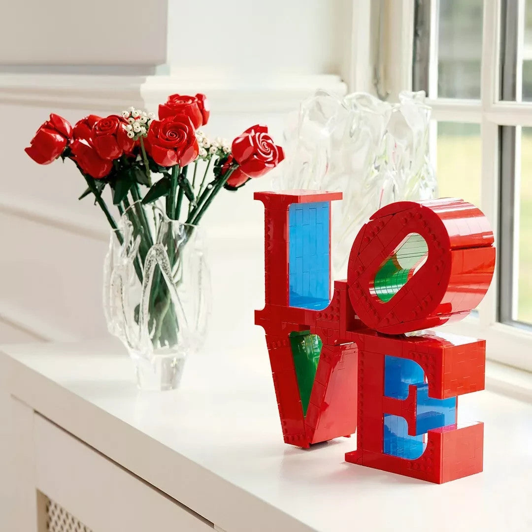LEGO Art LOVE & Bouquet Roses Display Set 31214 10328 Home Decor Valentine Gift