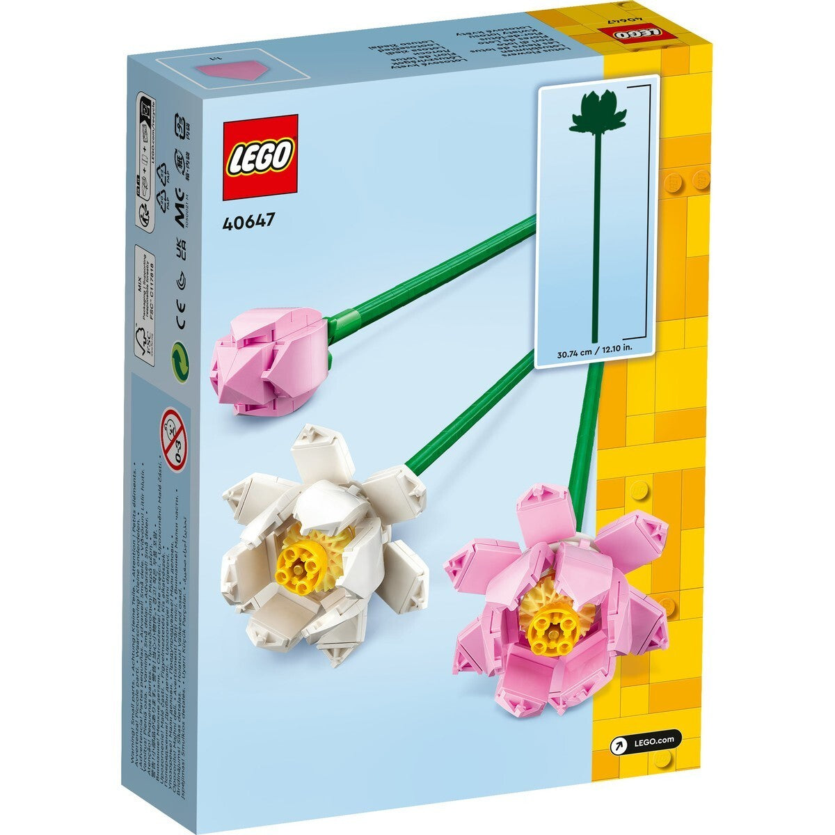 Lego Icons 40647 Lotus Flowers Botanical Collection Set Gift 220pcs 30cm Tall
