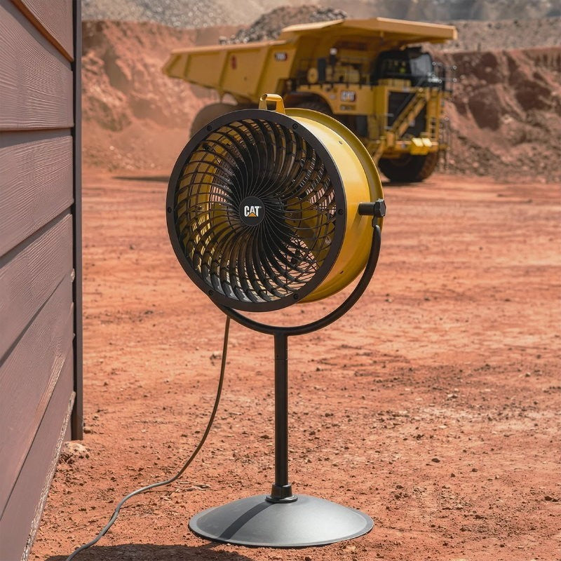 CAT Caterpillar 18" High Velocity Industrial Drum Pedestal Air Circulator Fan