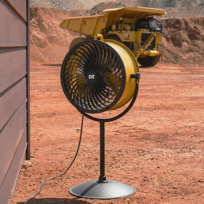 CAT Caterpillar 18" High Velocity Industrial Drum Pedestal Air Circulator Fan