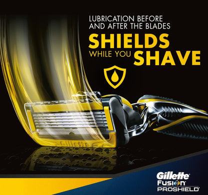 Gillette Fusion Proshield 5 Razor Handle With 13 Razor Blade Refill Cartridges