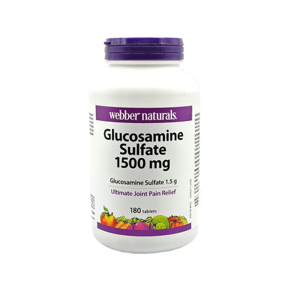 Webber Naturals Glucosamine Sulfate 1500mg Ultimate Joint Pain Relief 180 Tablet
