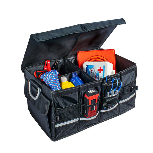 Car Boot Organiser Heavy Duty Foldable Expandable Multi Compartment Storage Box