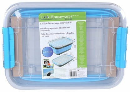 Addis Housewares 30 Litre Collapsible Storage Tote with Lid and Wheels