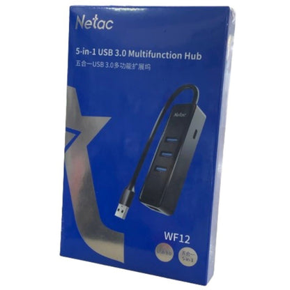 Netac 5-in-1 USB 3.0 Hub with 1000Mbps Gigabit RJ45 & Type-C Power Supply