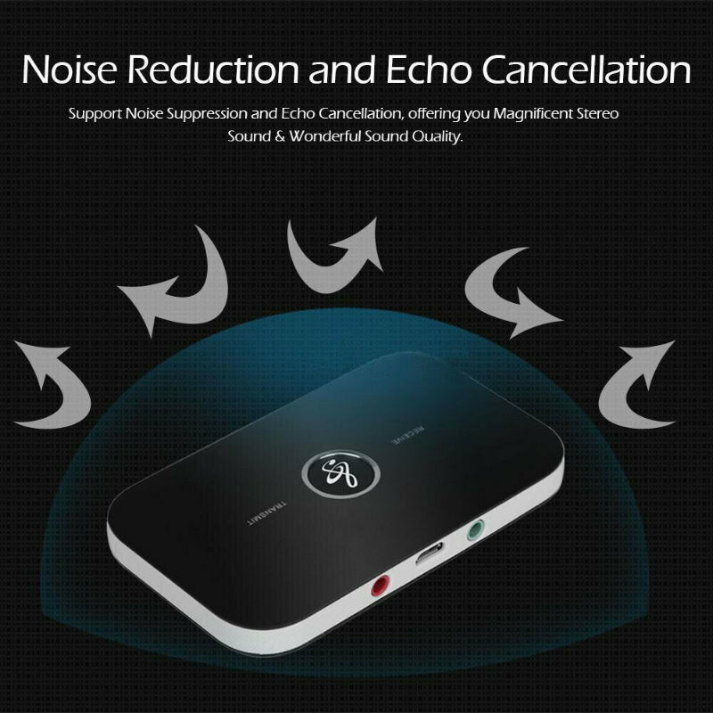 TEQ B6 Hi-Fi Wireless Bluetooth 2-in-1 Audio Transmitter & Receiver 3.5MM RCA