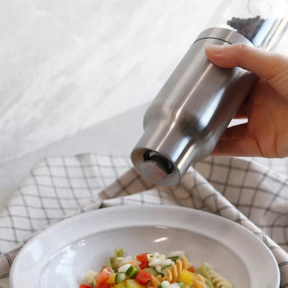 CARAHAN Salt / Pepper Gravity Activated Electric Grinder Set Adjustable & AUTO