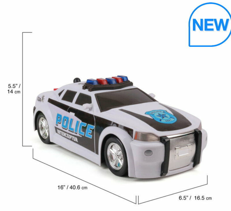 Mighty Fleet Motorised Vehicle Garbage Truck Police Car Fire Engine Helicopter