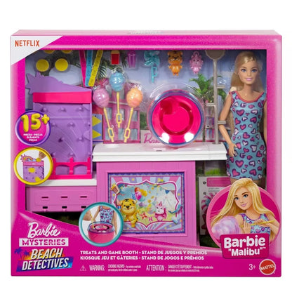 Barbie Mysteries Beach Detectives Barbie 'Malibu' Treats and Game Booth Playset