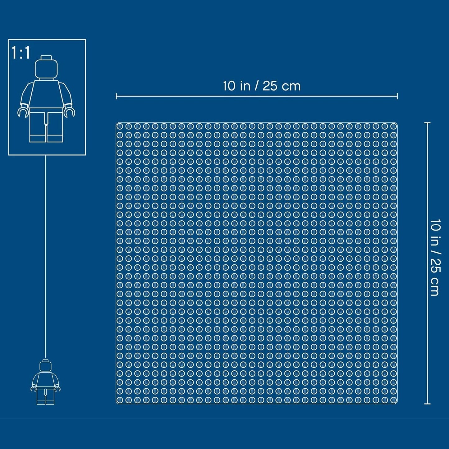 Lego Classic Building Accessories White Baseplate base plate 11026 32x32 Playset