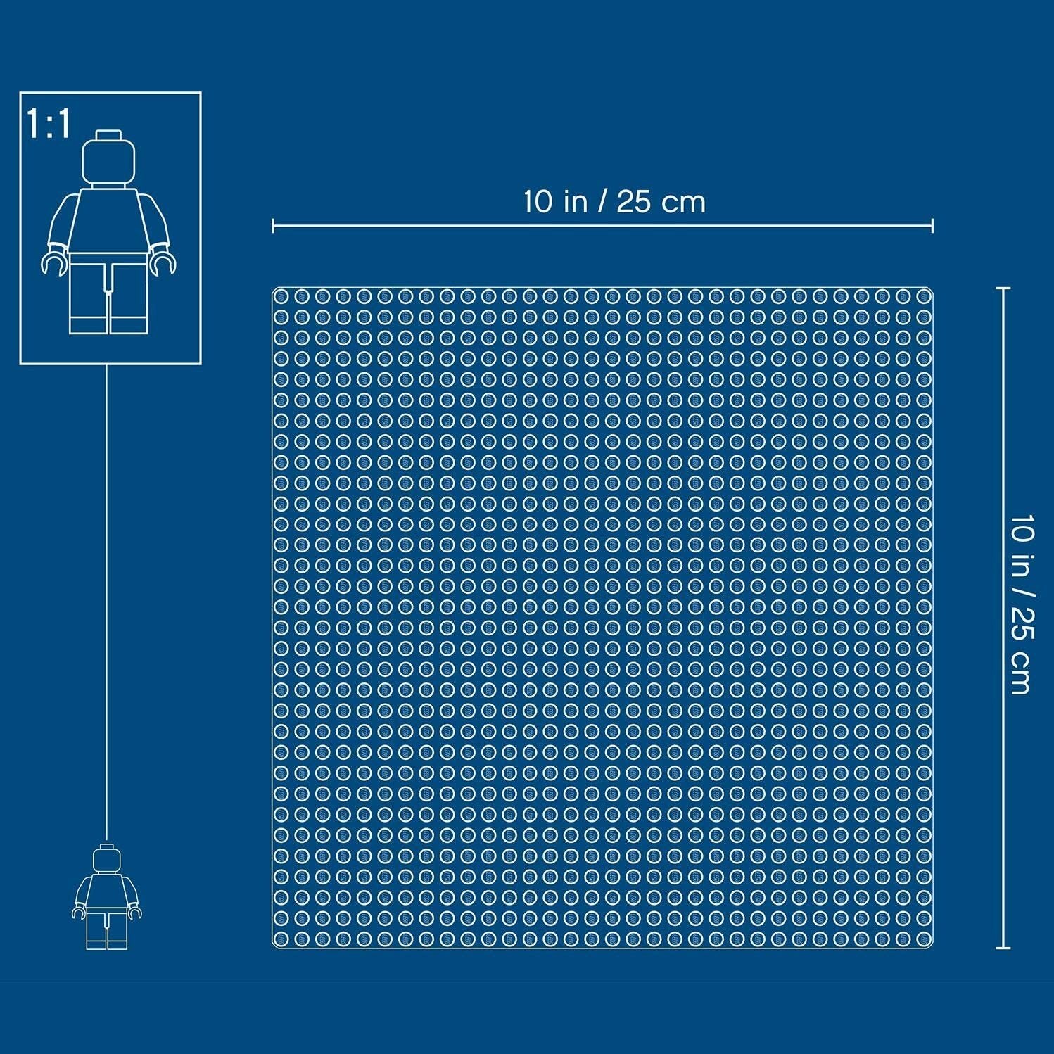 Lego Classic Building Accessories White Baseplate base plate 11026 32x32 Playset