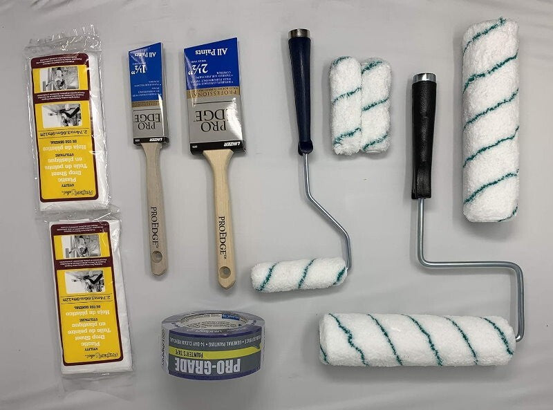 Linzer 17 pcs Pro Edge Professional Painting Set Microfiber Home Paint Supplies