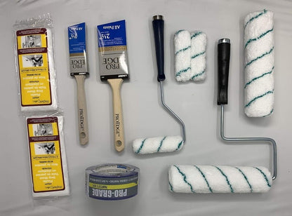 Linzer 17 pcs Pro Edge Professional Painting Set Microfiber Home Paint Supplies