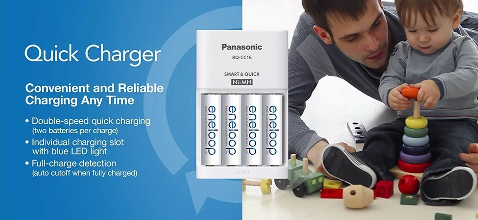 Eneloop Rechargeable Battery Charger Multi Pack NiMH 8 AA 4 AAA Battery Charger