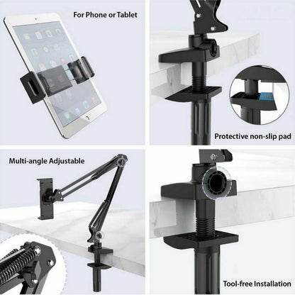 Simplecom CL516 Phone & Tablet (4"-11") Holder Foldable Long Arm Stand Holder