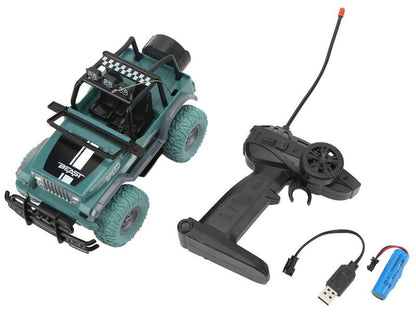MGRC RTR 1/18 Scale 2.4G RWD RC Off-Road Car 2WD High Speed w/ LED Lights, Alloy