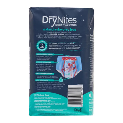 Huggies Drynites Night Time Pants for Boys Size 2-4 Years (13-20Kg)  60 Pants