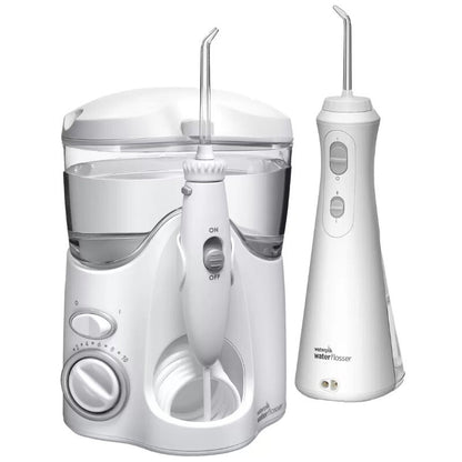 Waterpik Ultra & Travel Cordless Plus Water Flosser Pack +10 Accessory Tip