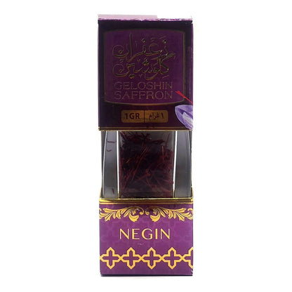 Geloshin Premium Negin Saffron 100% Pure All-Red Threads High Grade 1g
