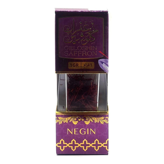 Geloshin Premium Negin Saffron 100% Pure All-Red Threads High Grade 1g
