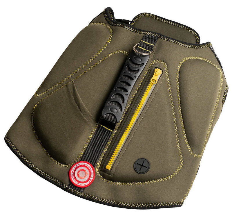 Silver Paw Neoprene Dog Life Jacket Vest with Handle UV Alert Safety Flotation