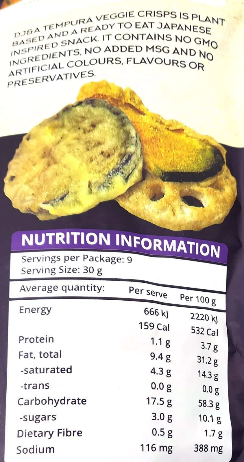 Tempura Veggie Pumpkin Lotus Eggplant Crisps Chips Crispy Japanese Snack 270g