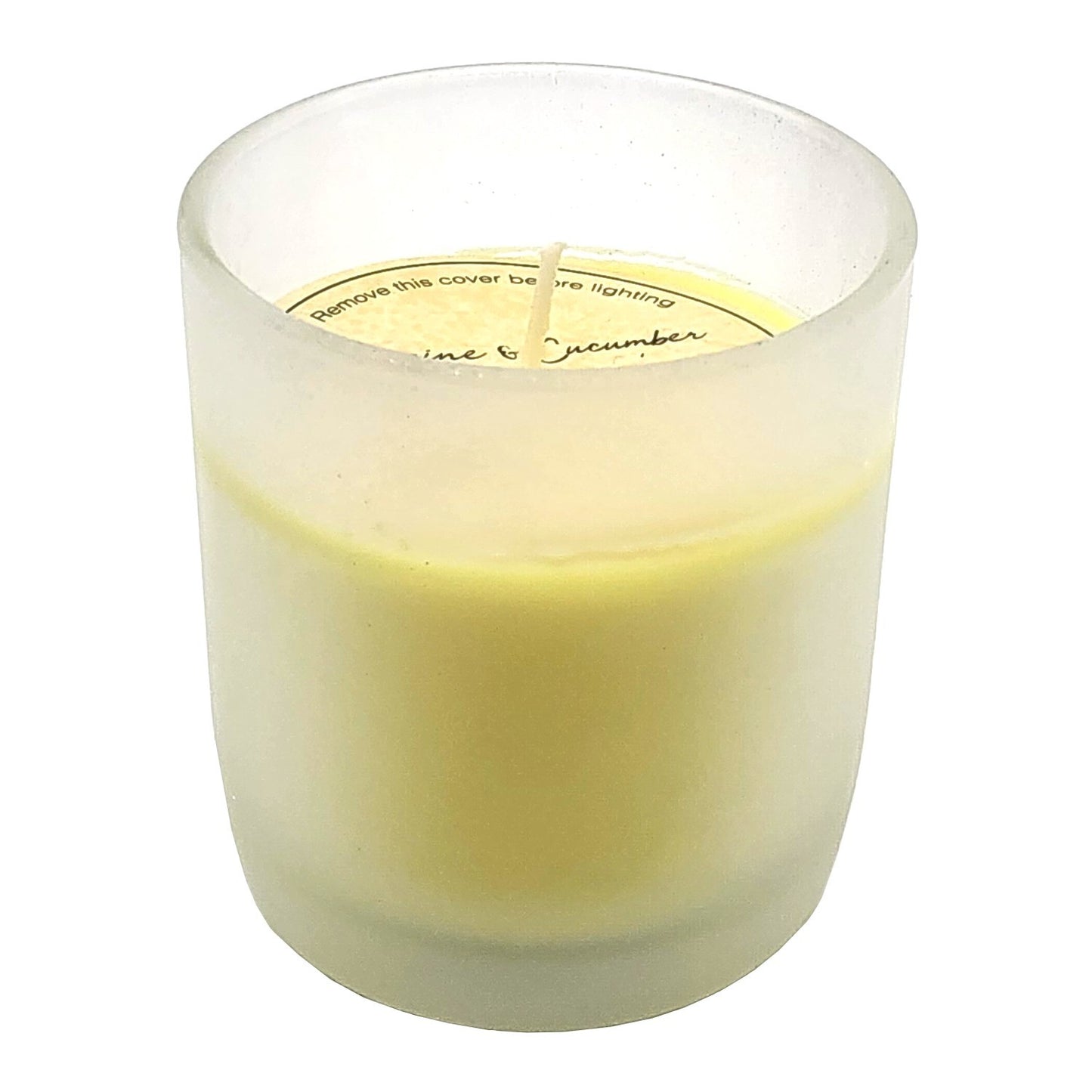Urban Products Jasmine & Cucumber Fresh Scented Natural Soy Wax Candle 9cm